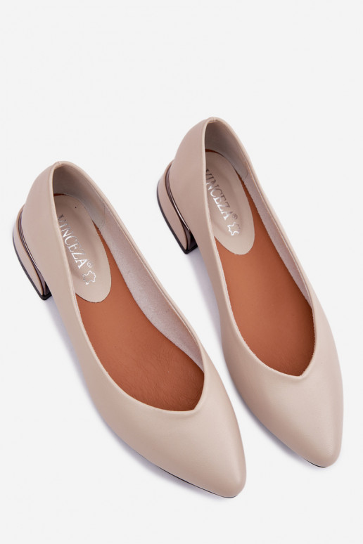 Ballerine Con tacco basso Vinceza 62280 beige