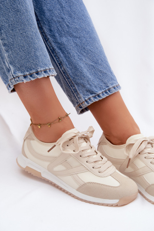Scarpe modello sneakers Femminile Vinceza 11674 beige