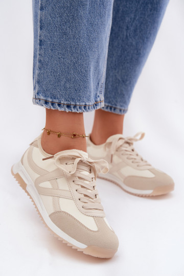 Scarpe modello sneakers Femminile Vinceza 11674 beige 2