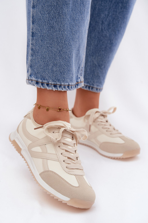 Scarpe modello sneakers Femminile Vinceza 11674 beige