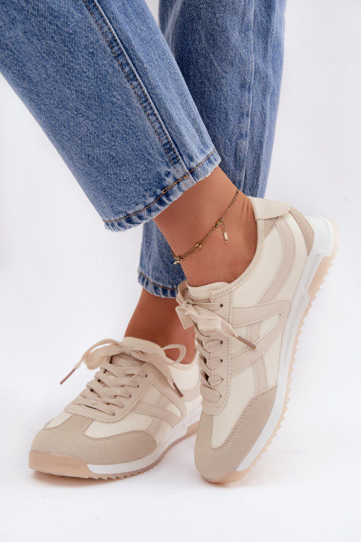 Scarpe modello sneakers Femminile Vinceza 11674 beige