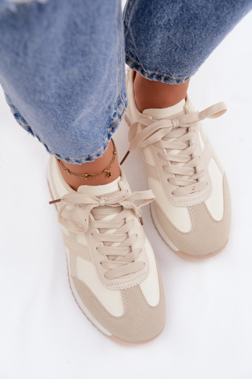 Scarpe modello sneakers Femminile Vinceza 11674 beige