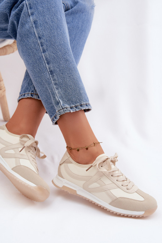 Scarpe modello sneakers Femminile Vinceza 11674 beige