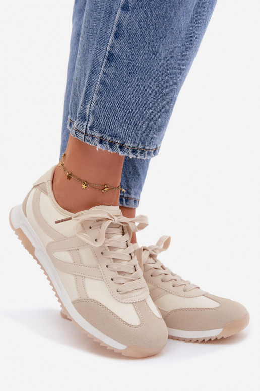 Scarpe modello sneakers Femminile Vinceza 11674 beige