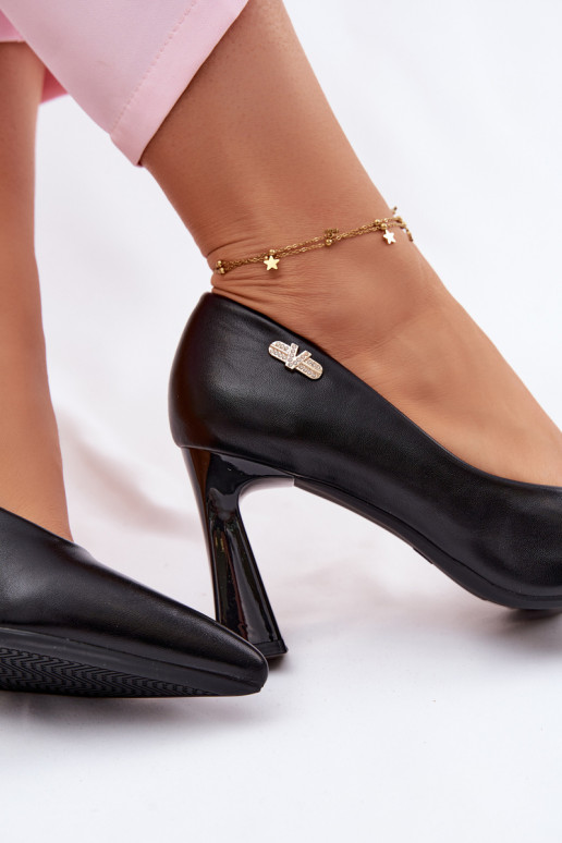 Stile elegante Scarpe con i tacchi Vinceza 62276 colore nero