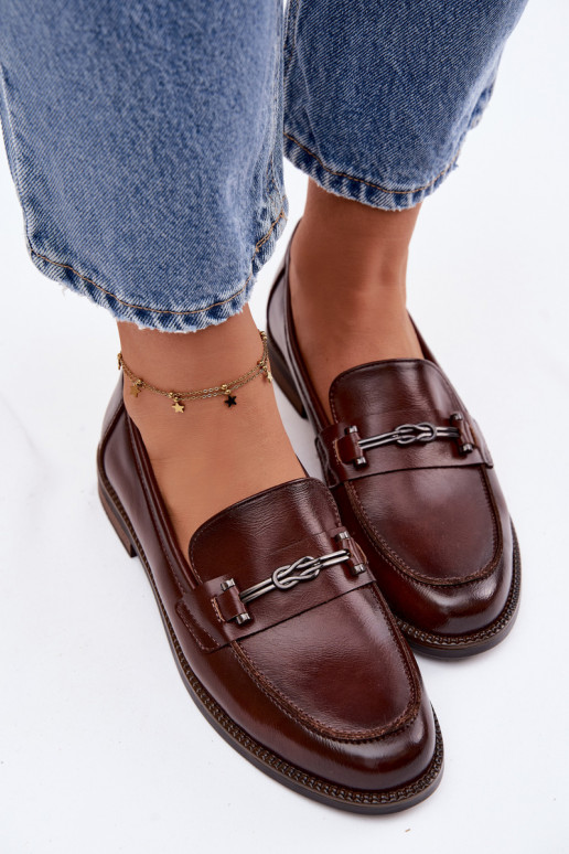 mocassini da donna Pelle Vinceza 18132 colore marrone