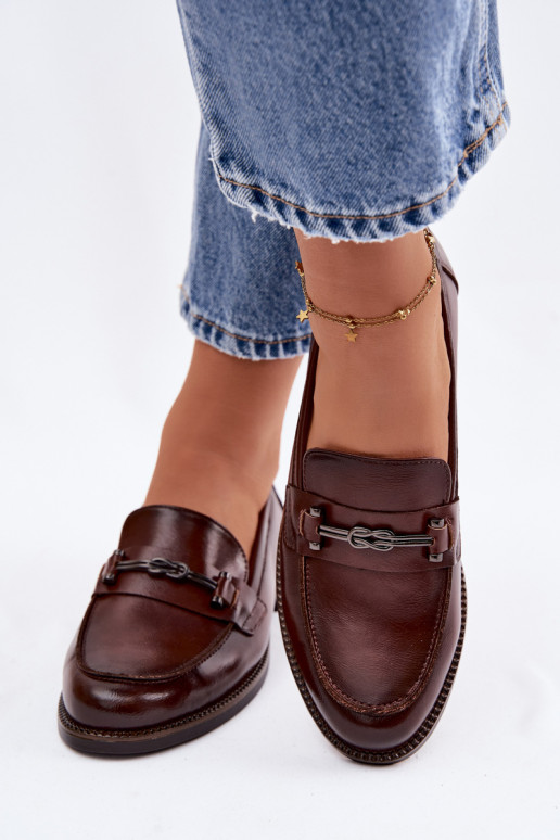 mocassini da donna Pelle Vinceza 18132 colore marrone