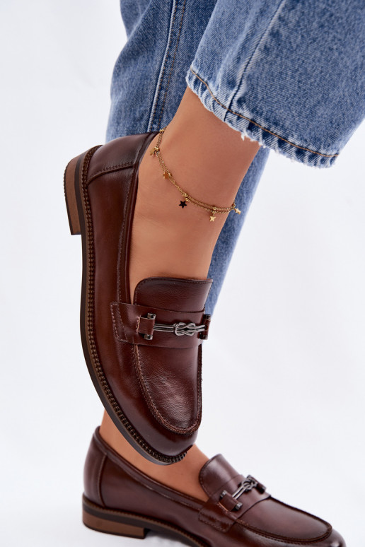 mocassini da donna Pelle Vinceza 18132 colore marrone