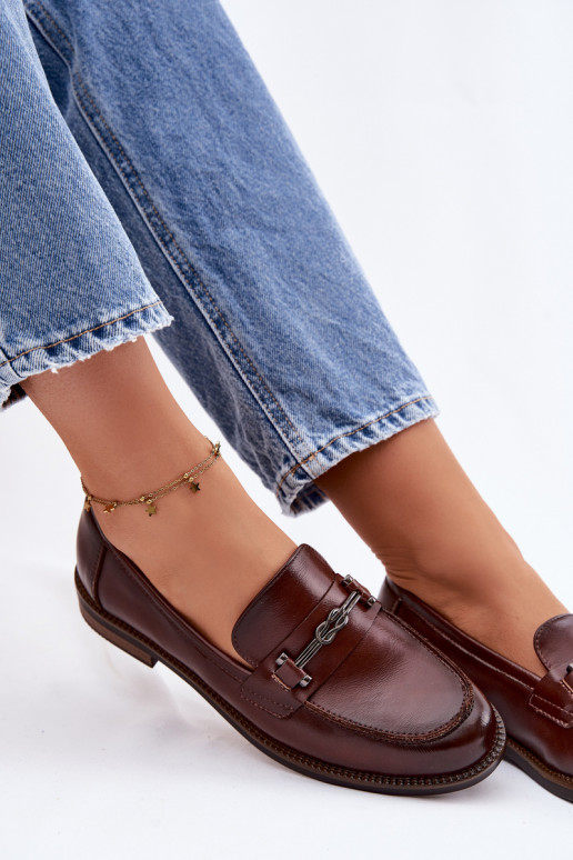 mocassini da donna Pelle Vinceza 18132 colore marrone