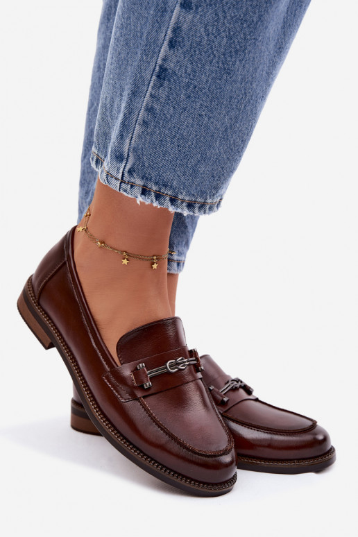 mocassini da donna Pelle Vinceza 18132 colore marrone