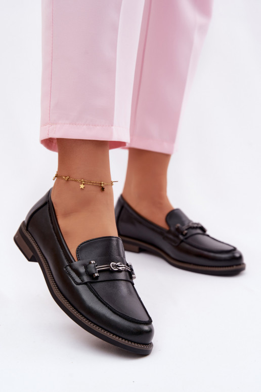 mocassini da donna Pelle Vinceza 18132 colore nero