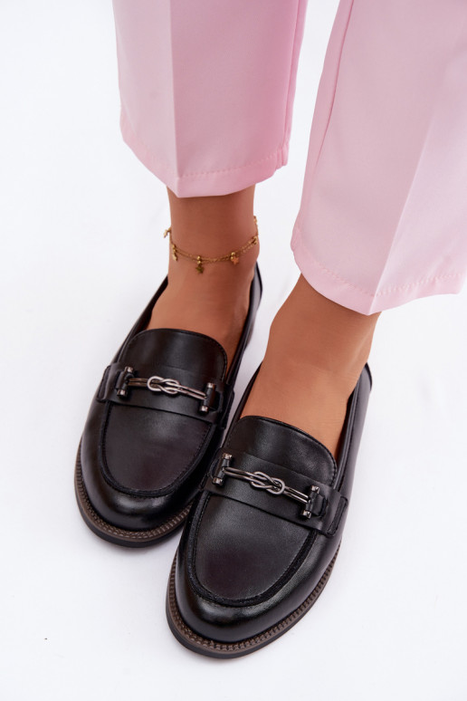 mocassini da donna Pelle Vinceza 18132 colore nero