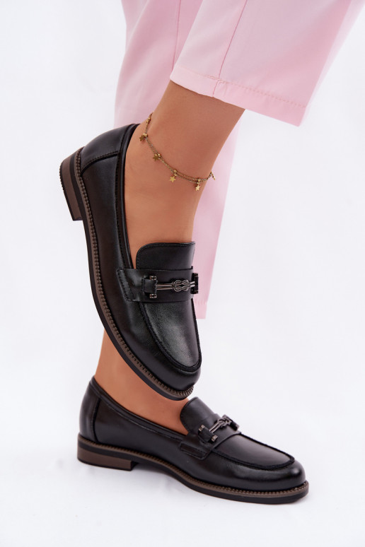 mocassini da donna Pelle Vinceza 18132 colore nero