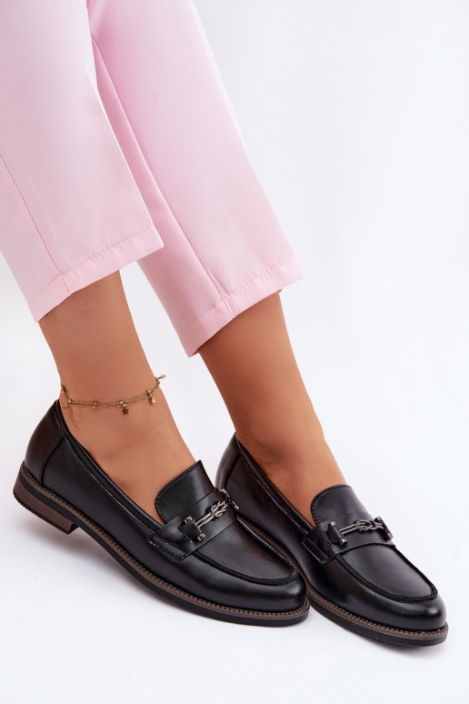 mocassini da donna Pelle Vinceza 18132 colore nero