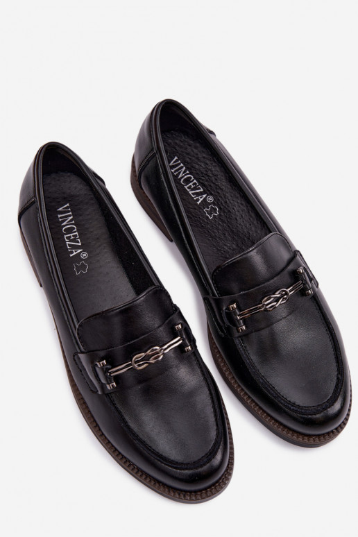 mocassini da donna Pelle Vinceza 18132 colore nero
