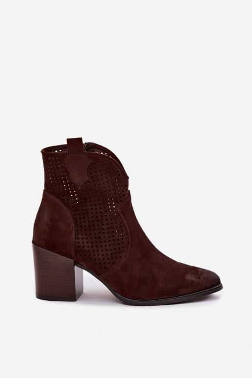 con elementi traforati Stivali da donna Vinceza 58640 CzekoladoAe