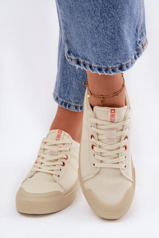 Scarpe per il tempo libero Big Star NN274445 Memory Foam System beige