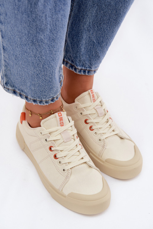 Scarpe per il tempo libero Big Star NN274445 Memory Foam System beige