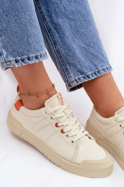 Scarpe per il tempo libero Big Star NN274445 Memory Foam System beige