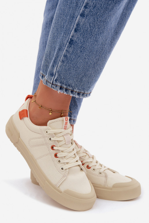 Scarpe per il tempo libero Big Star NN274445 Memory Foam System beige