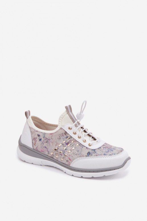 Elegantellato Pelle scarpe Femminile D&A GR61-5990 Colore bianco