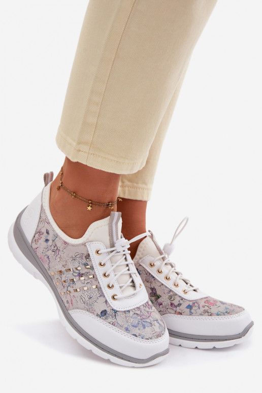 Elegantellato Pelle scarpe Femminile D&A GR61-5990 Colore bianco