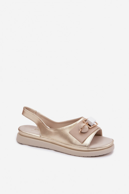 Sandali da donna Femminile con ornamenti D&A GR61-5932 colore dorato