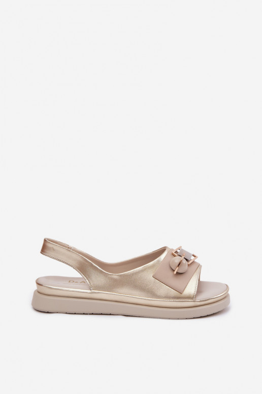 Sandali da donna Femminile con ornamenti D&A GR61-5932 colore dorato