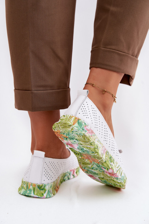 Pelle scarpe Femminile S.Barski GR61-5970 Colore bianco