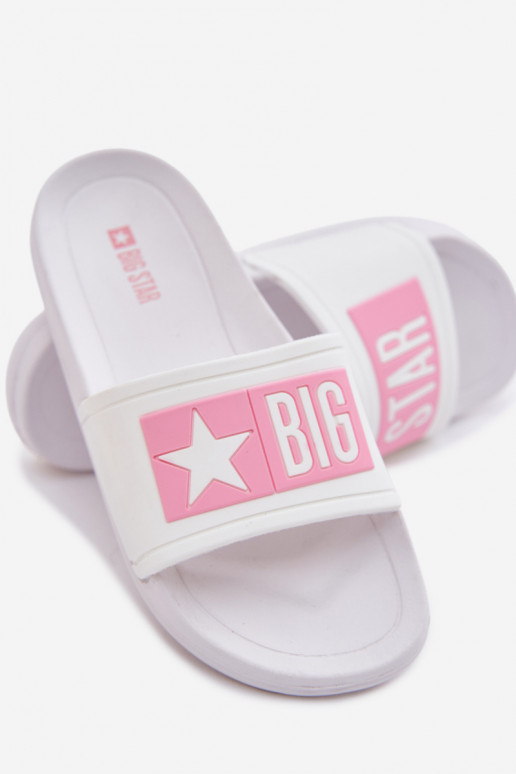 Pantofole Infantile Big Star TT374A002 Bianco-colore rosa