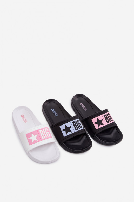 Pantofole Infantile Big Star TT374A002 Bianco-colore rosa