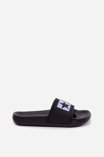 Pantofole per bambini Big Star TT374A003 nere-blu 2