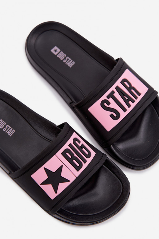 Pantofole Infantile Big Star TT374A004 Nero e-colore rosa