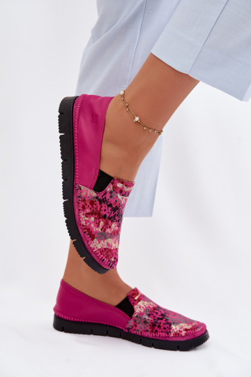 Stivali in pelle da donna Deveciejka 03512-73 colore rosa