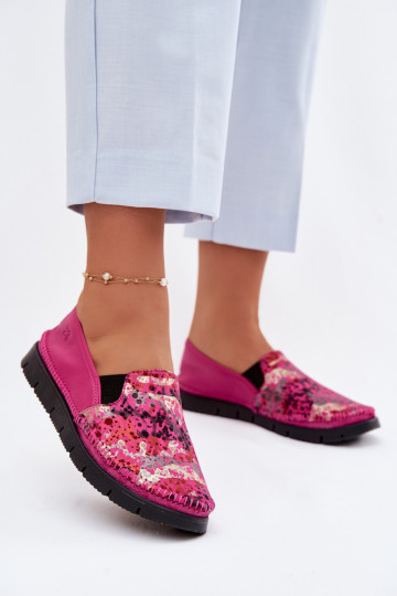 Stivali in pelle da donna Deveciejka 03512-73 colore rosa 2