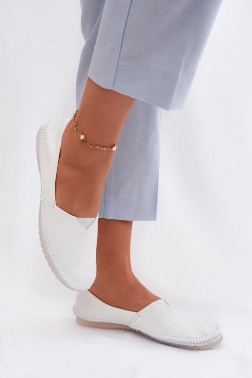 Femminile Ballerine Deveciejka 01930-11 Colore bianco