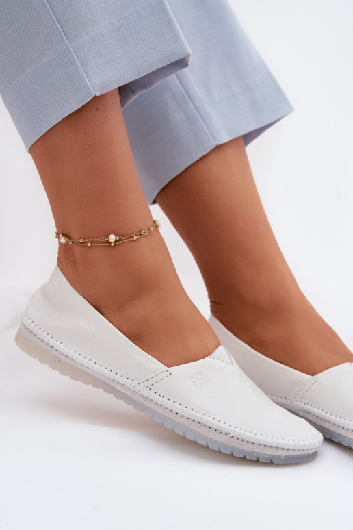 Femminile Ballerine Deveciejka 01930-11 Colore bianco