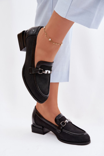 Scarpe da donna con tacco e dettagli decorativi Meliva color nero