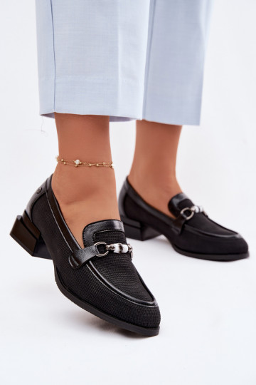 scarpe Femminile con i tacchi Con decorazioni Detalem colore nero Meliva 2