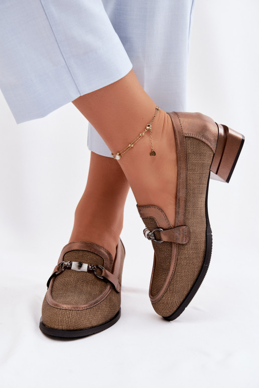 scarpe Femminile con i tacchi Con decorazioni Detalem colore marrone Meliva