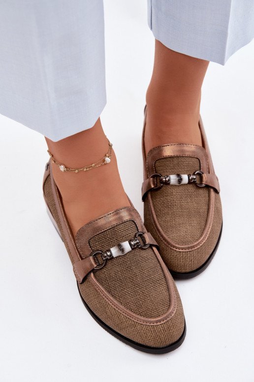 scarpe Femminile con i tacchi Con decorazioni Detalem colore marrone Meliva