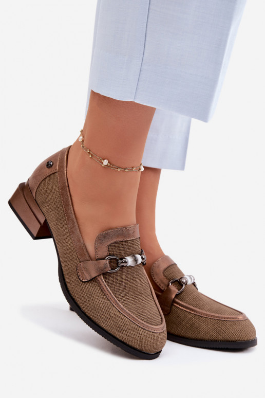 scarpe Femminile con i tacchi Con decorazioni Detalem colore marrone Meliva