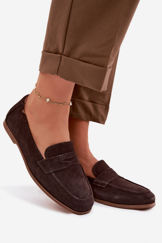 MocassiniAbilitatoturalnego dalla pelle scamosciatau Vinceza 18122 CzekoladoAe