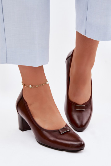 Scarpe con tacco Vinceza 58622 color marrone