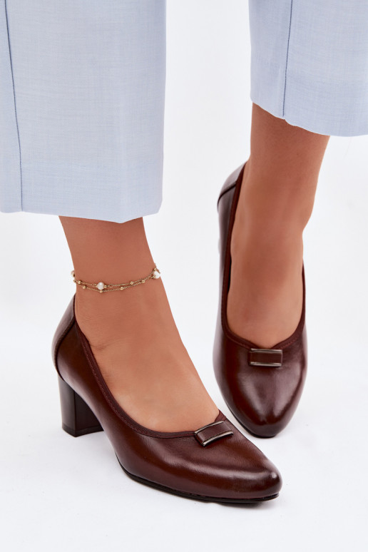 Scarpe con i tacchi Vinceza 58622 colore marrone