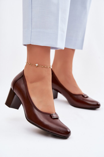 Scarpe con i tacchi Vinceza 58622 colore marrone 2