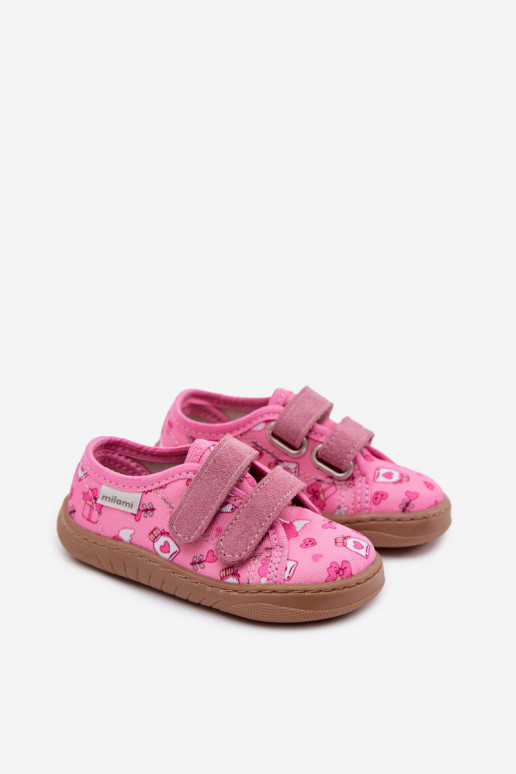 Pantofole Barefoot Infantile Infantile Milami colore rosa Saphira