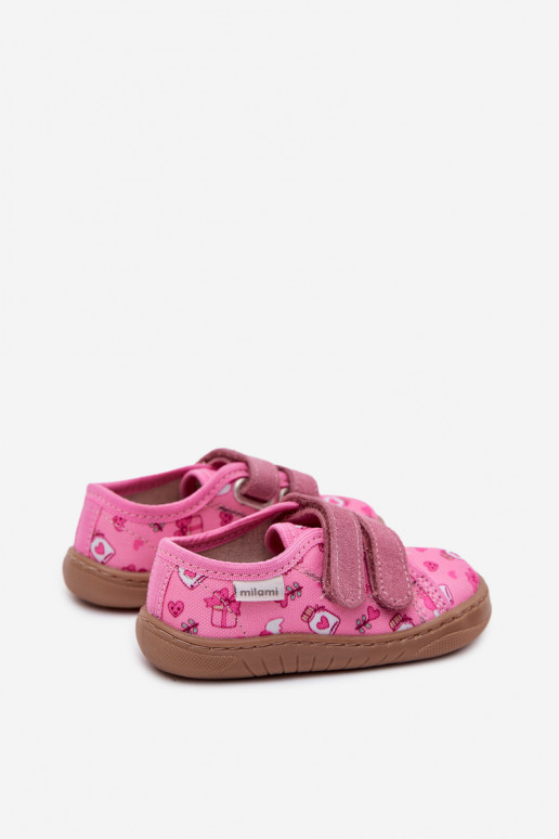 Pantofole Barefoot Infantile Infantile Milami colore rosa Saphira