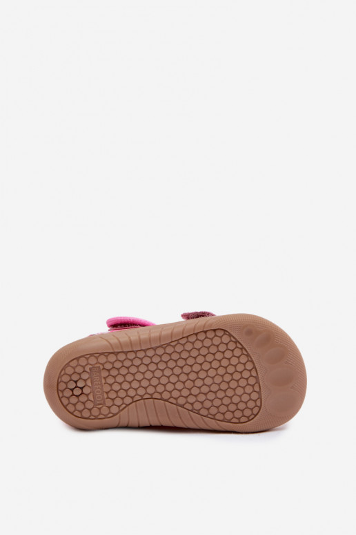 Pantofole Barefoot Infantile Milami fragole colore rosa Lumi
