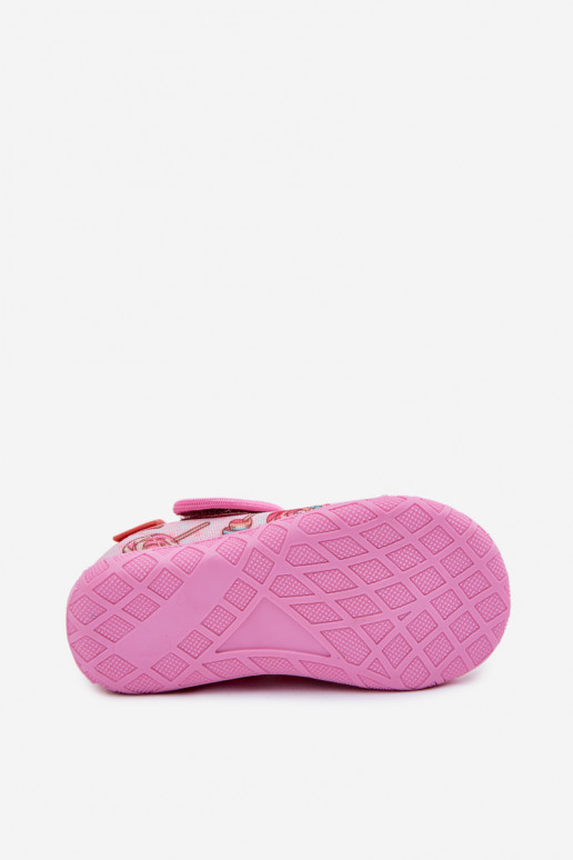 Pantofole Milami Infantile con chiusure adesive Lizaki colore rosa Jasimrra